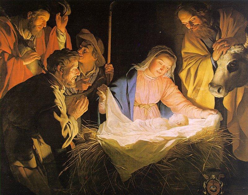 Gerrit van Honthorst Adoration of the Shepherds oil painting picture